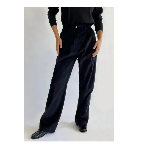 NWT- Donni Cord Pleated Trousers - Picture 1 of 11
